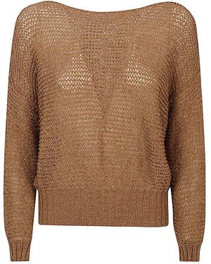 Base London Cotton Blend Jumper - Brown