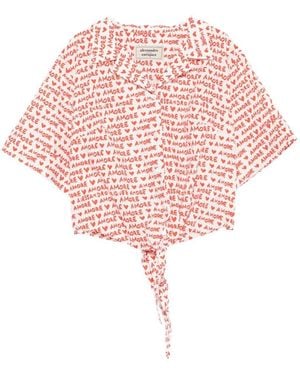 ALESSANDRO ENRIQUEZ Printed Cotton Shirt - Pink