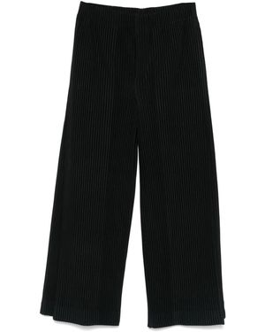 Homme Plissé Issey Miyake Pleated Trousers - Black