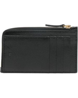 Chloé Paddington Leather Card Case - Black