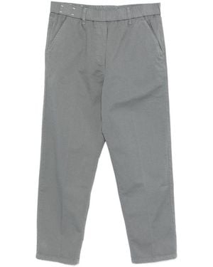 Alysi Cotton Trousers - Grey