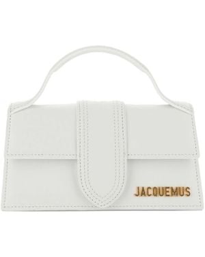 Jacquemus Le Grand Bambino Leather Handbag - White