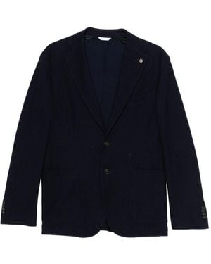 Manuel Ritz Cardigan With Buttons - Blue
