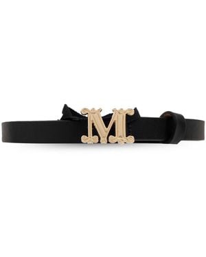 Max Mara Leather Belt - Black