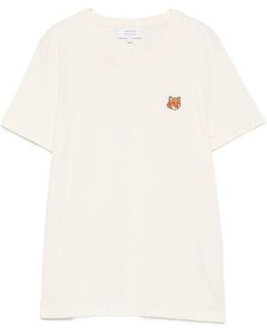 Maison Kitsuné Fox Head Cotton T-Shirt - White