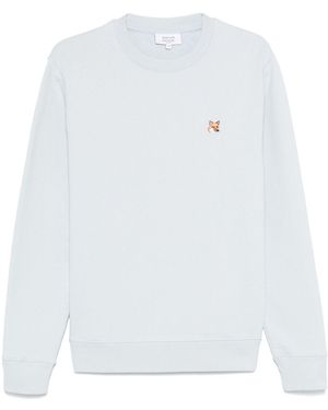 Maison Kitsuné Felpa Fox Head - Bianco