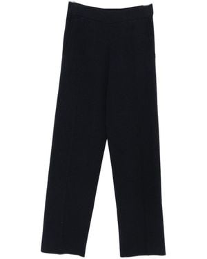 Max Mara Wool Blend Trousers - Blue