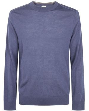 Paul Smith Wool Crewneck Jumper - Blue