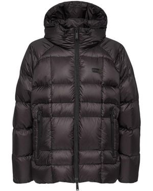 DSquared² Bomber Jacket With High Collar - Black