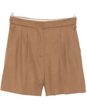 Max Mara Wool Shorts - Brown