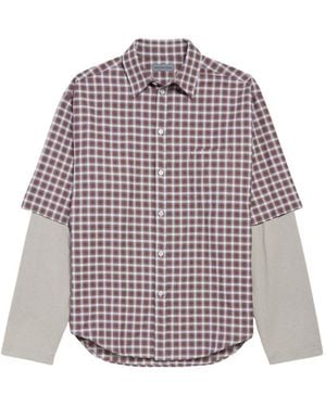 Balenciaga Wrong Sleeve Shirt - Purple
