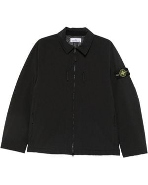 Stone Island Zipped Blouson Jacket - Black