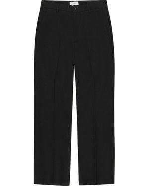 Les Deux Brushed Twill Tailored Pants - Black
