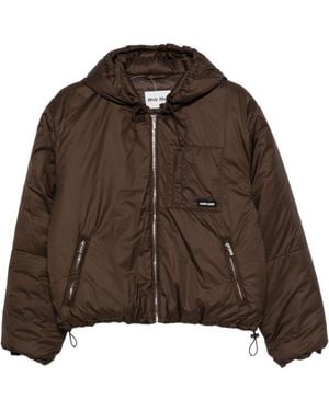 Miu Miu Short Down Jacket By - Brown