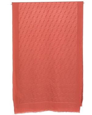 Fendi Ff Motif Scarf - Pink