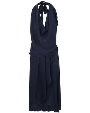 Silk95five Worth Ave Silk Short Dress - Blue
