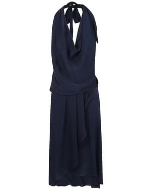 Silk95five Worth Ave Silk Short Dress - Blue