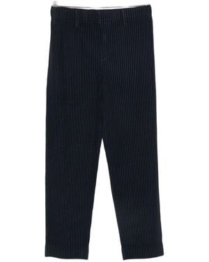 Homme Plissé Issey Miyake Pleated Trousers - Blue