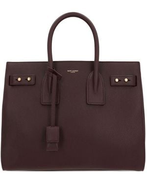 Saint Laurent Sac De Jour Small Leather Handbag - Brown