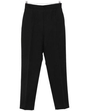 The Row Eranza Wool Trousers - Black
