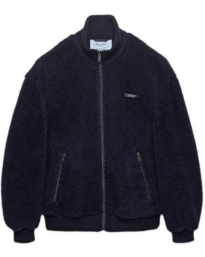 Prada Zip-Up Fleece Jacket - Blue