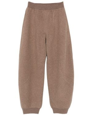 Max Mara Wool Baggy Pants - White