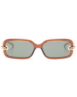 Bottega Veneta Knot Sunglasses - Metallic