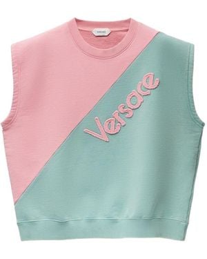 Versace Logo Canotta - Blu