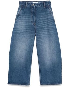 Studio Nicholson Chalco Wide Leg Denim Jeans - Blue
