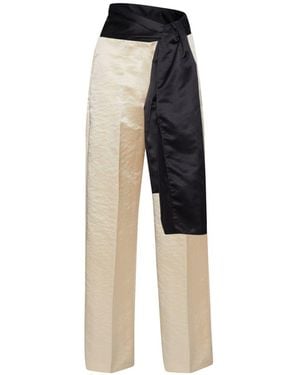 forte_forte Smoking Trousers - White