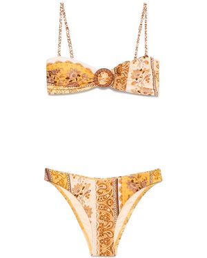 Zimmermann Lucky Bamboo Ring Bikini - White