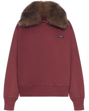 Prada Cotton Polo Jumper - Red