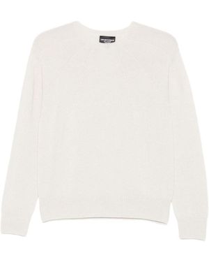 Emporio Armani Cashmere Crewneck Sweater - White