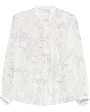 Forte Forte Printed Cotton Shirt - White