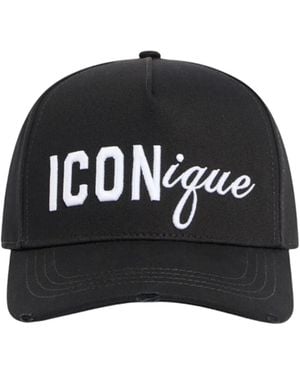 DSquared² Iconic Hat - Black