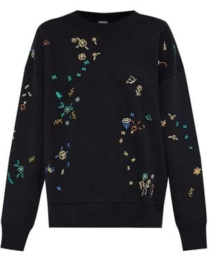 Paul Smith Embroidered Cotton Sweatshirt - Blue