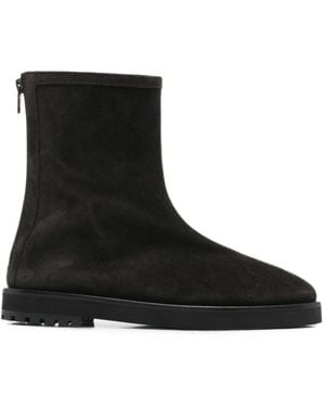 Dear Frances Joss Leather Ankle Boots - Black