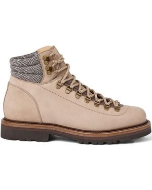 Brunello Cucinelli Leather Boots - Natural