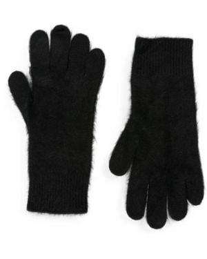 Soft Goat Wool Gloves - Black