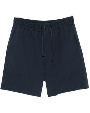 Maison Kitsuné Cotton Shorts - Blue