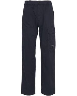 C.P. Company Cargo Trousers With Logo - Blue