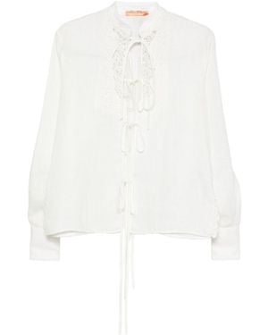 Ermanno Scervino Linen Shirt - White