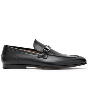 Gucci Jordaan Leather Loafers - White