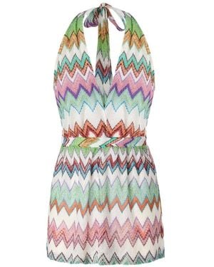Missoni Zig Zag Short Jumpsuit - White