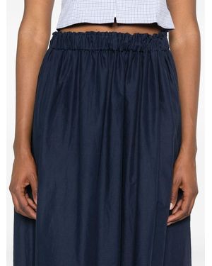 Jucca Cotton Midi Skirt - Blue