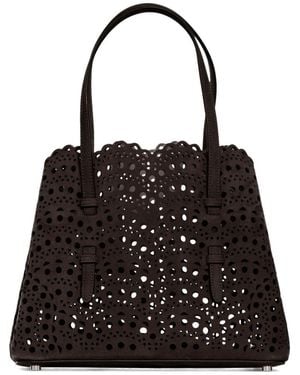 Alaïa Mina 25 Leather Handbag - Black