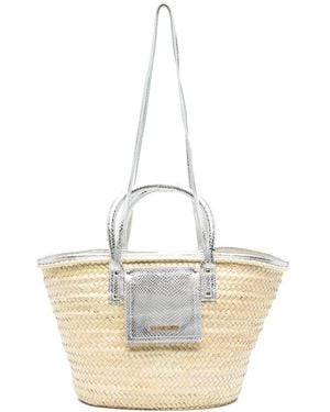 Jacquemus Le Panier Soli Borsa A Cestino - Bianco