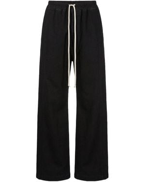 Rick Owens Drkshdw Snap-Button Wide-Leg Pants - Black