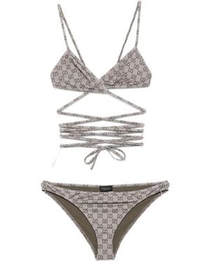 Gucci Logo Swimwear - White