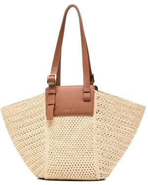 Loewe Hammock Rafia Cabas Bag - Natural